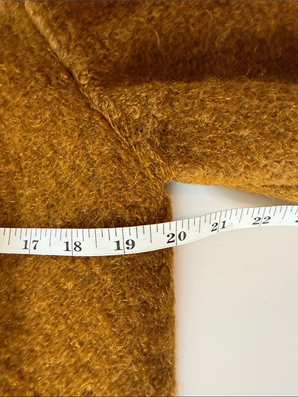 Zara Collarless Mohair Teddy Coat Size Small - Picture 10 of 12
